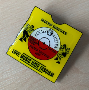 Love Music Hate Fascism enamel badge Love Music Hate Fascism enamel badge
