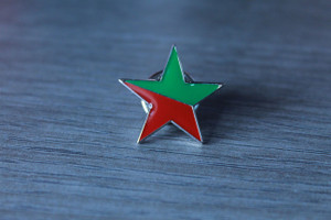 Socialist Ecology star enamel badge Socialist Ecology star enamel badge