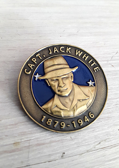 Captain Jack White 3D badge