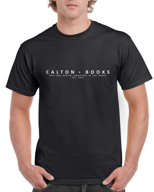 Calton Books black t-shirt Calton Books black t-shirt