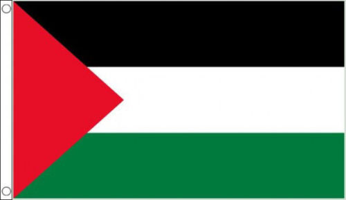 Giant Palestine flag size 8 ' x  5' (2.5m x 1.5m)  Content - 100% polyester