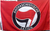 Red ANTIFA flag size 5 feet x 3 feet