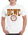 United Colours of the Working Class (UCWC) white t-shirt
Two colour screen print Burgundy/Yellow