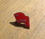 POUM FLAG ENAMEL BADGE WITH BROOCH PIN POUM FLAG ENAMEL BADGE WITH BROOCH PIN