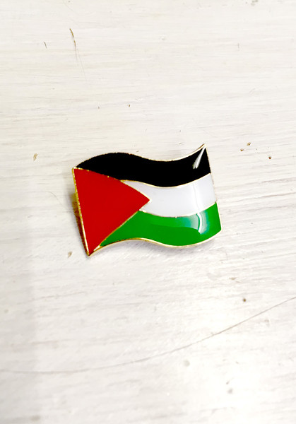 Palestinian Flag enamel badge