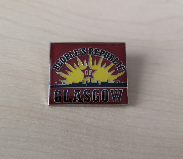 People's Republic of Glasgow enamel badge