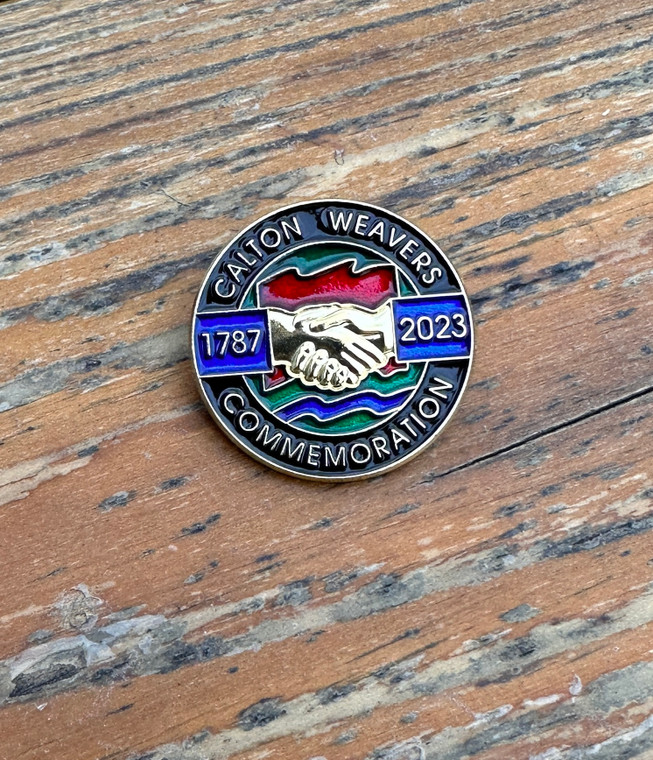 Calton Weavers Commemorative badge