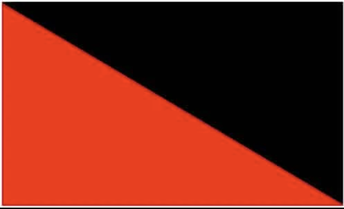 Anarcho-Syndicalist / Anarcho-Communist (Ancom) Flag (red and black) - 8 x 5ft