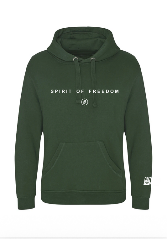 Spirit of Freedom bottle green hoody