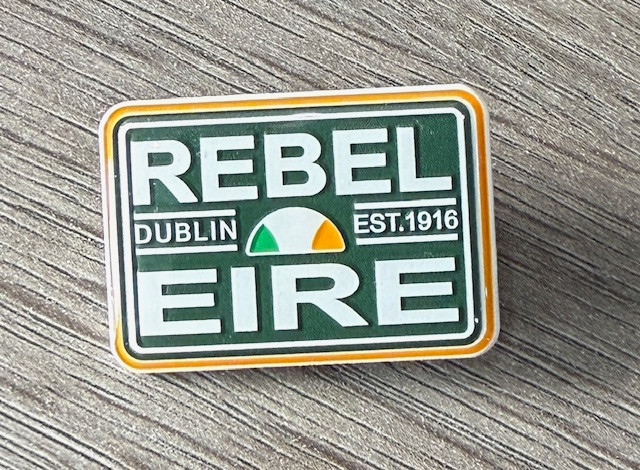 Rebel Eire enamel badge