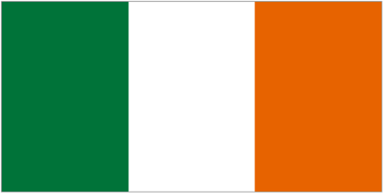 Giant Irish Tricolour Flag size 8 ' x 5' (2.5m x 1.5m) Content - 100% polyester