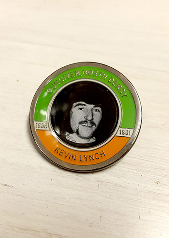 Kevin Lynch (Dungiven, North Derry) Hunger Striker Commemorative Badge 32 mm with brooch fixing