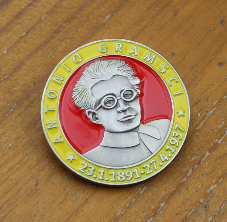 ANTONIO GRAMSCI 3D enamel badge