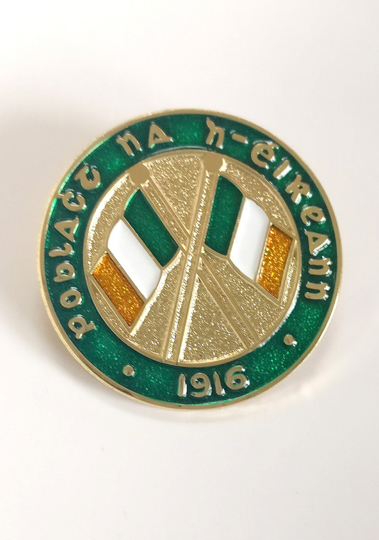 Poblact na h-eireann - 1916 Tricolour Enamel Badge