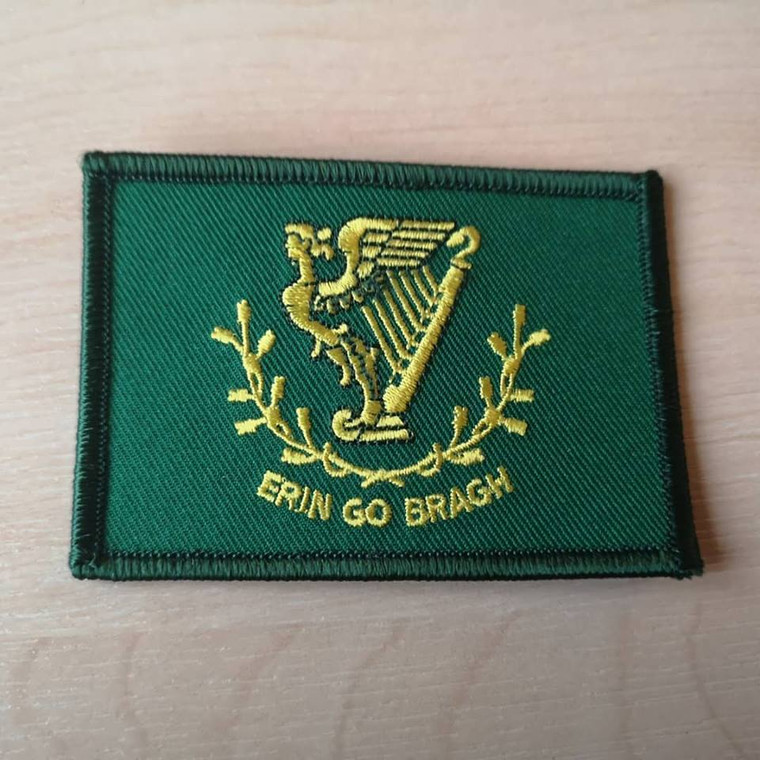 Erin Go Bragh iron on embroidered patch