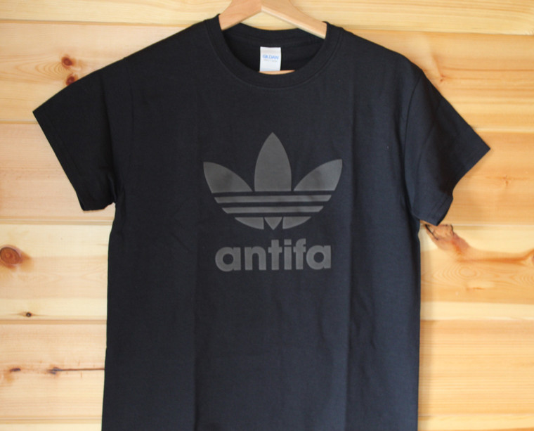 ANTIFA BLACK ON BLACK 3D t-shirt