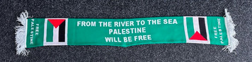 Palestine From The river to sea double sided football scarf