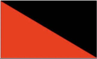 Anarcho-Syndicalist / Anarcho-Communist (Ancom) Flag (red and black ...