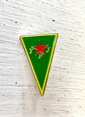 YPJ Rojava enamel Badge - Calton Books (SP) Ltd