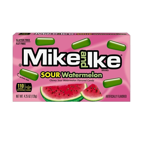 Mike & Ike Sour Watermelon 4.25 Ounce 12 Count Theater Box