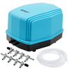 Aquarium Air Pump up to 300Gal w/ Two Outlets Aerator Hydroponics Fish Tank