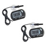 AQUANEAT 2 Pack Aquarium Thermometer Digital Reptile Fish Tank Water Temperature Test