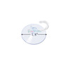 Features:
Used for bedroom, bathroom, living room, office and home decoration etc, hooks are transparent and lightweight
Suction cups dia: 1.8 inch 
High quality plastic, long life time
Easy to be blended into background
Includes: 20 pieces of suction cups; If the suction cups are deformed, soak them in warm water for about 2 minutes.
Dimension:
Suction cup dia: 1.8 inch
Package includes:
20 pcs suction cups
