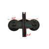 AQUANEAT 12 Pack Aquarium Fish Tank Divider, Suction Cup Black, Plastic Sheet Holder