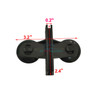 AQUANEAT 12 Pack Aquarium Fish Tank Divider, Suction Cup Black, Plastic Sheet Holder