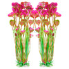 AQUANEAT Artificial Aquarium Plants, Fish Tank Plants Plastic, Aquarium Decor Large, 15.5 inch Fish Tank Decorations, 2pcs