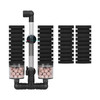 AQUANEAT Sponge Filter, Aquarium Sponge Filter with Ceramic Media Balls, for Betta Fry Shrimp Tank, with 2 Spare Sponges