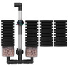 AQUANEAT Sponge Filter, Aquarium Sponge Filter with Ceramic Media Balls, for Betta Fry Shrimp Tank, with 2 Spare Sponges