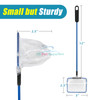 AQUANEAT Aquarium Fish Net, Small Fish Tank Cleaning Net, Food Wastes Skimmer