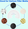 AQUANEAT Aquarium 15pcs Filter Media Bags Extra Fine 100 Micron Mesh Bags