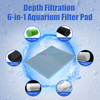AQUANEAT Aquarium Filter Sponge 8-Layer Filter Media Pad, Cut-to-Size Foam Floss