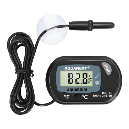 Aquarium Digital Thermometer Fish Tank Water Terrarium Black 