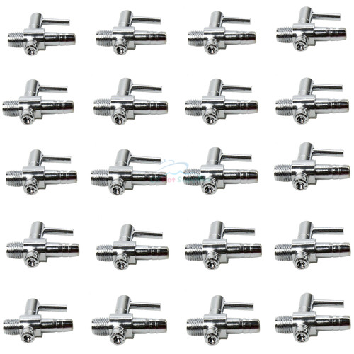 AQUANEAT Aquarium Metal 1 Way Thread Gang Valves