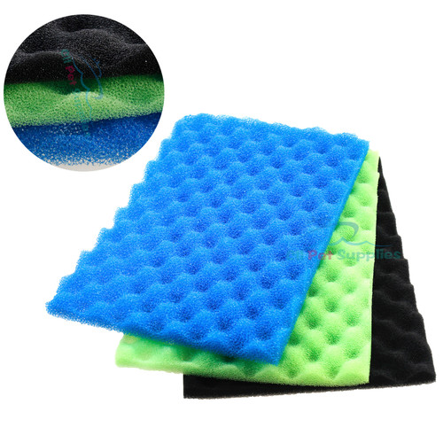 AQUANEAT Aquarium Bio Sponge Foam Filter Media Pad for Fish Tank Sump Pond 17"