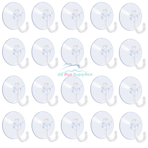 Features:
Used for bedroom, bathroom, living room, office and home decoration etc, hooks are transparent and lightweight
Suction cups dia: 1.8 inch 
High quality plastic, long life time
Easy to be blended into background
Includes: 20 pieces of suction cups; If the suction cups are deformed, soak them in warm water for about 2 minutes.
Dimension:
Suction cup dia: 1.8 inch
Package includes:
20 pcs suction cups
