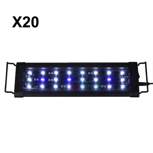20pcs Aquarium LED Light White and Blue 12 to 80 Inch Marine FOWLR