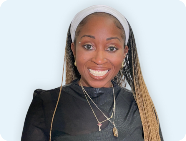 Woman smiling after applying veneers