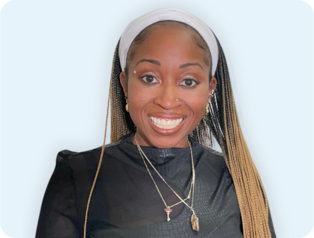 Woman smiling after applying veneers