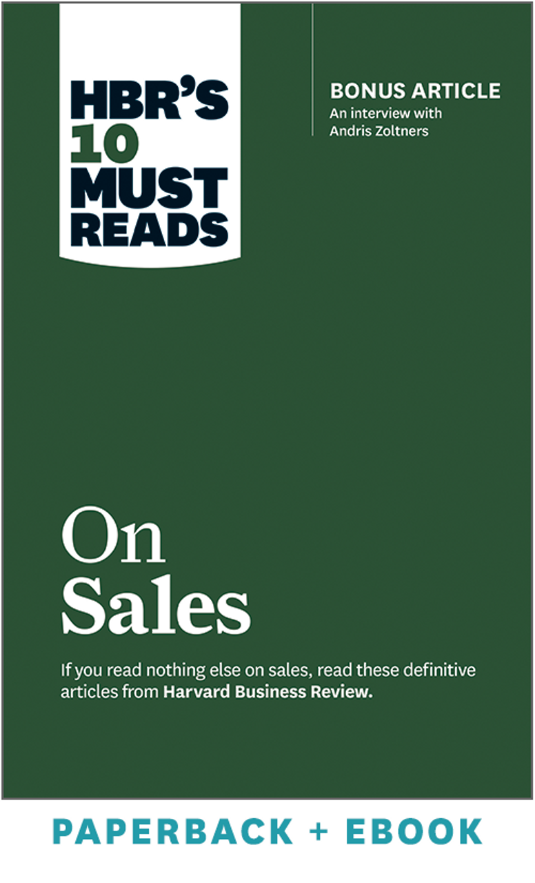 HBR's 10 Must Reads on Sales (Paperback + Ebook)