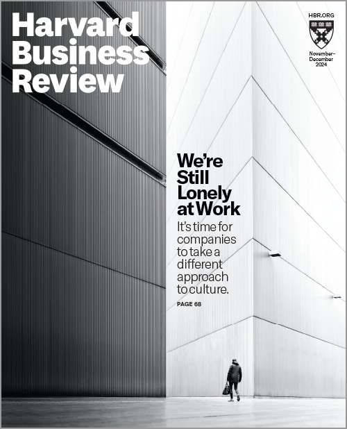 Harvard Business Review, November/December 2024