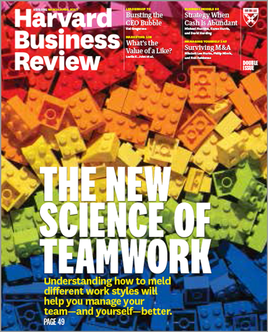 Harvard Business Review March April 2017
