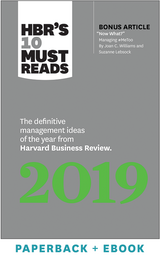 HBR's 10 Must Reads 2019: The Definitive Management Ideas of the Year from Harvard Business Review (Paperback + Ebook) ^ 1071BN