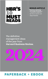 HBR's 10 Must Reads 2024 (Paperback + Ebook) ^ 1140BN