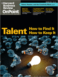 Talent: How to Find It, How to Keep It (HBR OnPoint Executive Edition) ^ 11123