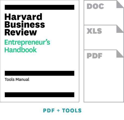 Harvard Business Review Entrepreneur's Handbook Toolkit ^ 10246