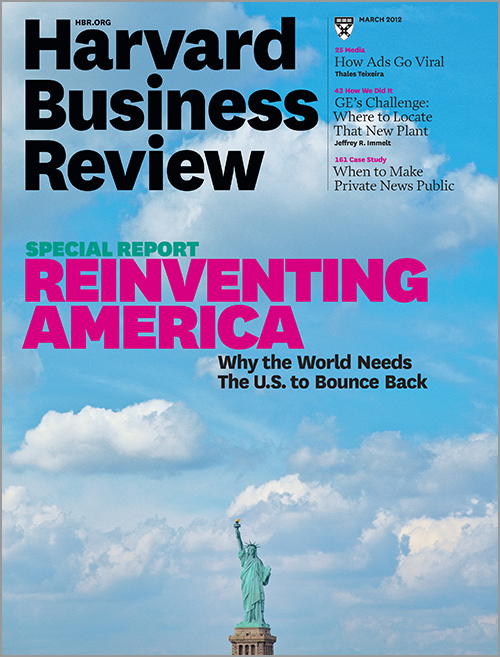 Harvard Business Review, March 2012 ^ BR1203